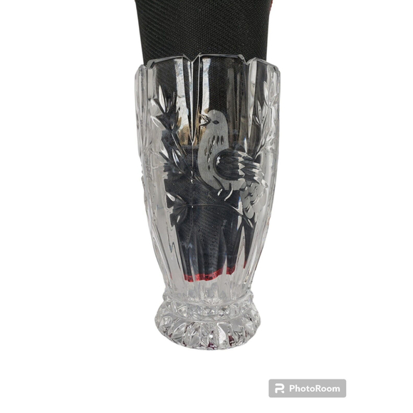 BYRDES Bird Collection by HOFBAUER Large VASE Crystal - Picture 5 of 6
